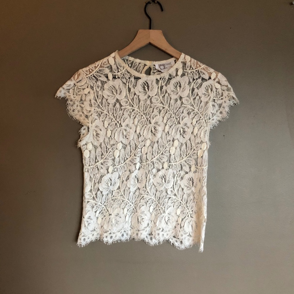 Vintage Anne Klein lace top